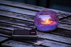 Photo Retouching-Edited by Digital Imaging Group LLC-A summer walk on the streets of Stockholm. A solitary candle, waiting for its partners. On the table...